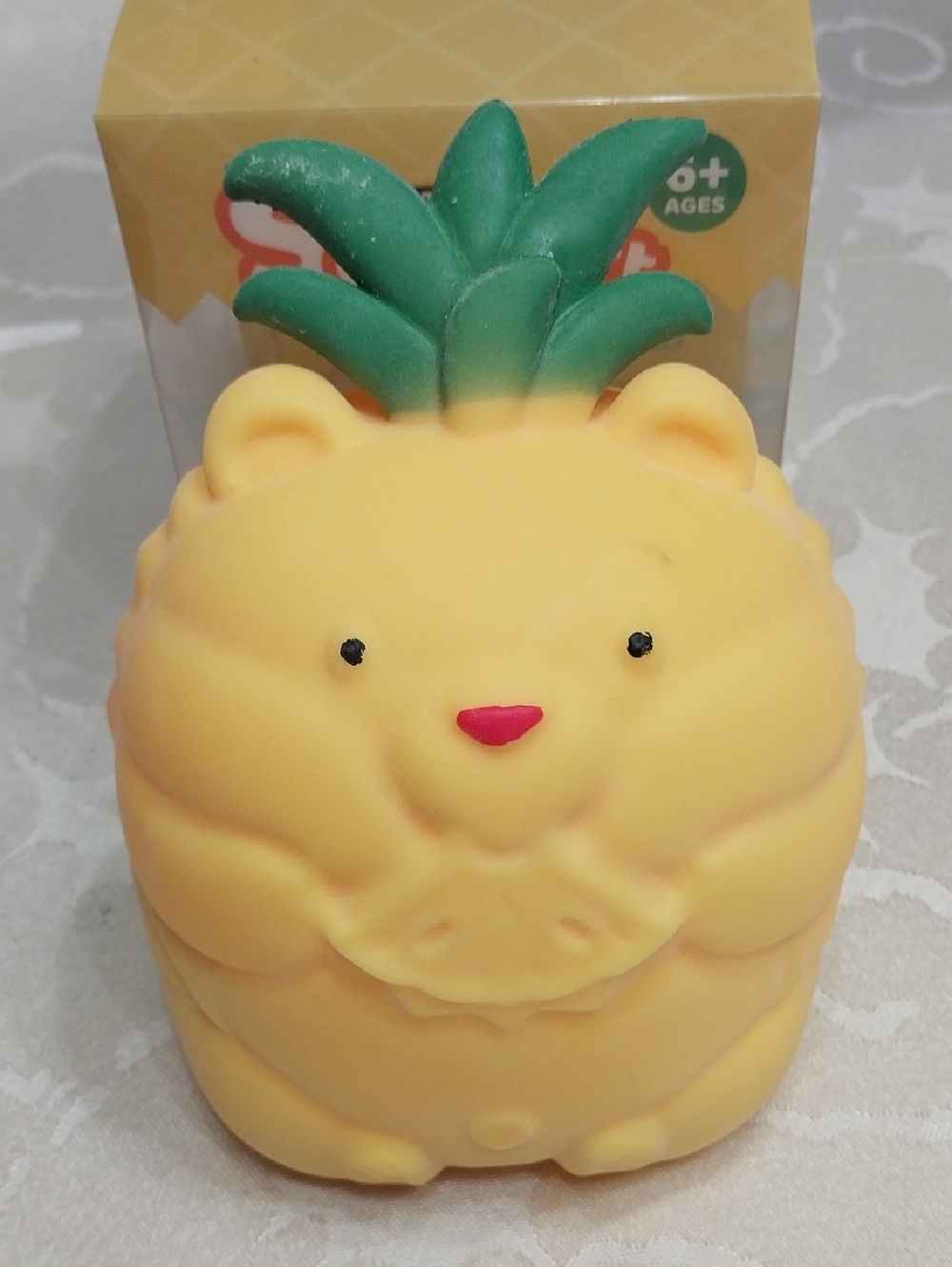 Softmart NWT Pineapple Bear Scented Squishy Toy Fidget Ball Stress Relief Large